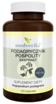 Medverita, Podagrycznik pospolity 500 mg, 120 kaps. Medverita