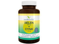 Medverita, Selen Organiczny 200 mcg + Cynk Chelatowany 15 mg, Suplement diety, 60 kaps.