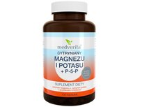 Medverita, Suplement diety, Magnez + Potas Cytryniany + P-5-P, 100 kapsułek