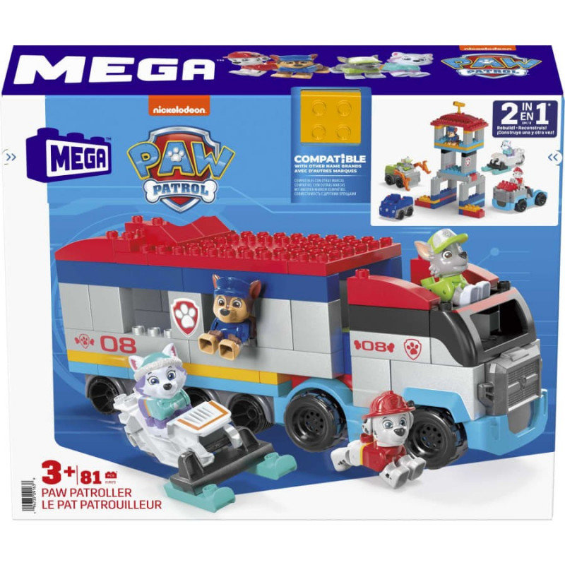 Zdjęcia - Klocki Mattel Mega Bloks Psi Patrol Patrolowiec Pojazd 