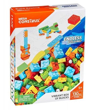 Mega Construx, Klocki Konstrukcyjne Vibrant Box 130Pcs, Dyg86 - MEGA CONSTRUX