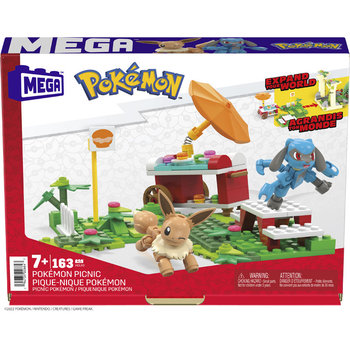 Mega Construx, Zestaw klocków z figurkami, Pokemon, Eevee i Lucario, 163 el. - Mega