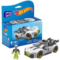 MEGA Hot Wheels, Wyścigówka, Audi R8 LMS GT2 i figurka, HKF93 Mega