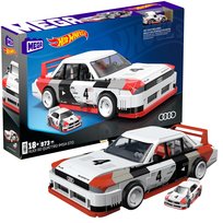 MEGA Klocki Hot Wheels Audi 90 Quattro IMSA GTO, Samochód do zbudowania 973 el., dla fanów i kolekcjonerów HRY20 Mega