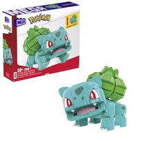 MEGA Klocki Pokémon Duży Bulbasaur, Figurka do zbudowania, dla dzieci 10+, fanów i kolekcjonerów HNT96 Mega