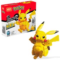 MEGA Klocki Pokémon Duży Pikachu, Figurka do zbudowania, dla dzieci 8+, fanów i kolekcjonerów FVK81 Mega