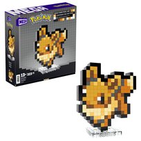 MEGA Klocki Pokémon Pixel Eevee, Figurka do zbudowania, dla dzieci 13+, fanów i kolekcjonerów HTH78 Mega