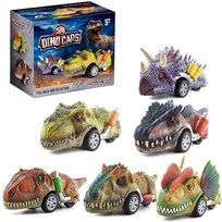 Mega Zestaw Autka Dinozaury Samochody Auta 6 sztuk