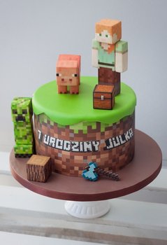 Mega Zestaw Do Dekoracji Tortu Minecraft Ii - Słodka Fanaberia