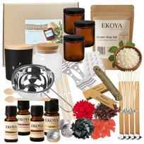 MEGA ZESTAW DO ROBIENIA ŚWIEC WYROBU ŚWIECZEK SOJOWYCH PREZENT DIY 69w1 XXL