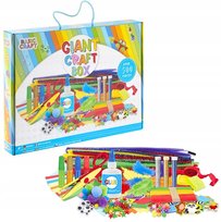 MEGA ZESTAW KREATYWNY Plastyczny 500 elementów Scrapbooking WALIZKA