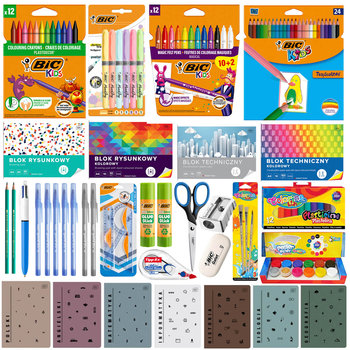 MEGA zestaw wyprawka szkolna do klas 4-6, BIC, XXL 88 elementów w tym 7 zeszytów przedmiotowych - BIC