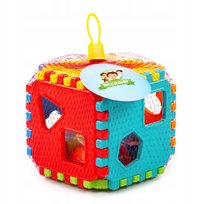 Megadidi Sorter Układanka Kostka Sensoryczna Klocki Edukacyjna Montessori MEGADIDI