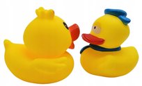 MEGADIDI zestaw kaczuszek Pani KACZKA i Pan KACZOR gumowe kaczki do kąpieli