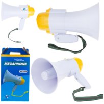 Megafon z wbudowaną syreną NAGRYWANIE protest Mocn MARTOM
