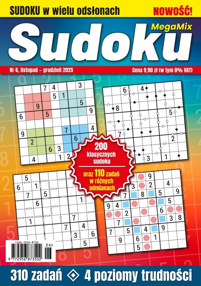 SUDOKU takie klasyczne do pisania z kiosku