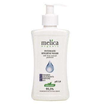 Melica Organic, płyn do higieny intymnej, z kwasem mlekowym i pantenolem, 300 ml - Melica Organic