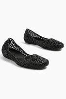 MELISSA CZARNE AŻUROWE BALERINY Z SYNTETYCZNEGO MATERIAŁU 39 1I4A Melissa