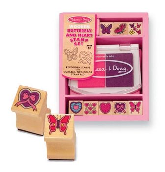 Melissa & Doug, Motyl i serce, zestaw stempli - Melissa & Doug