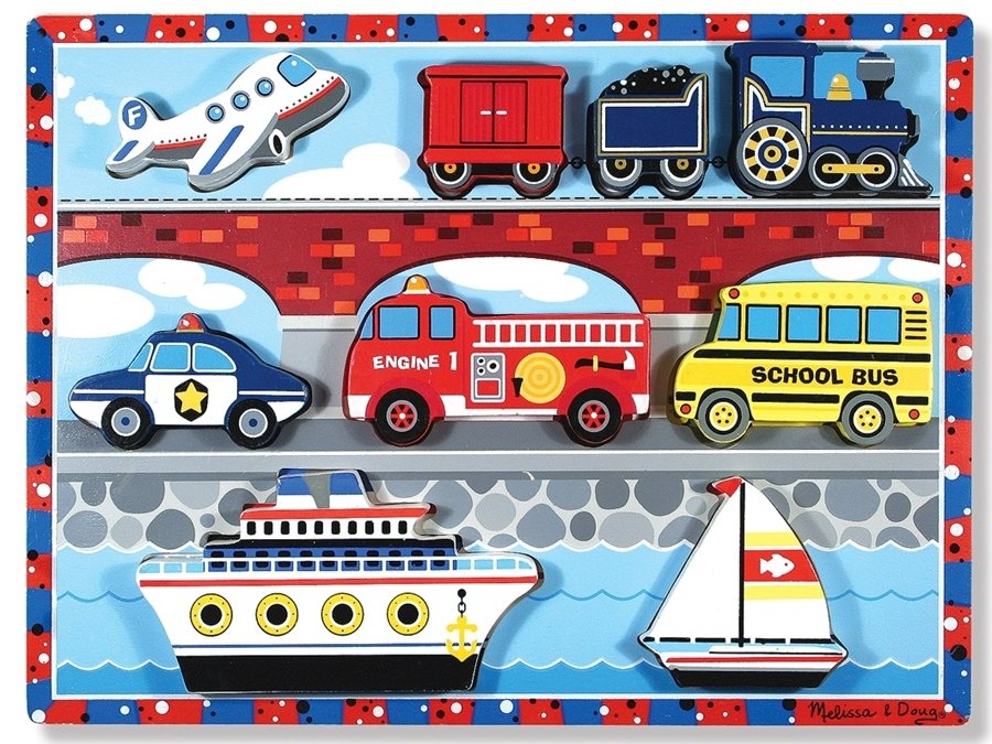 Melissa & Doug, puzzle Pojazdy