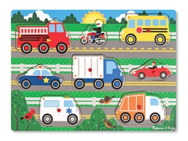 Melissa & Doug, puzzle Pojazdy