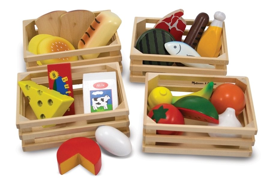 Melissa & Doug, Zestaw skrzynek z jedzeniem
