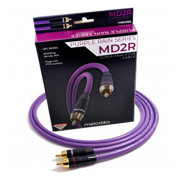 Melodika MD2R25 2.5m Kabel audio cinch 2 RCA - 2 RCA : Kolor - 2,5m - Melodika