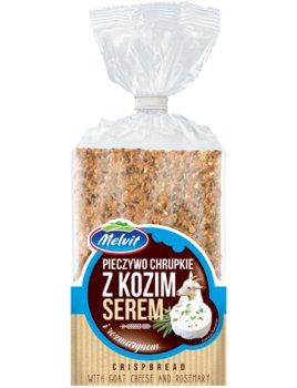 MELVIT Crispy żytni z kozim serem i rozmarynem 130 g - Melvit