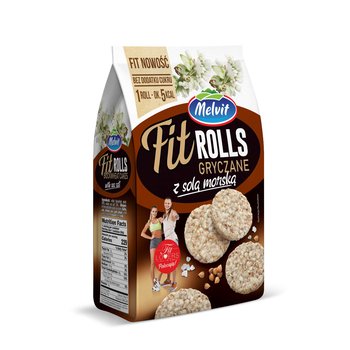 Melvit Fit Rolls gryczane z solą morską 60 g - Melvit