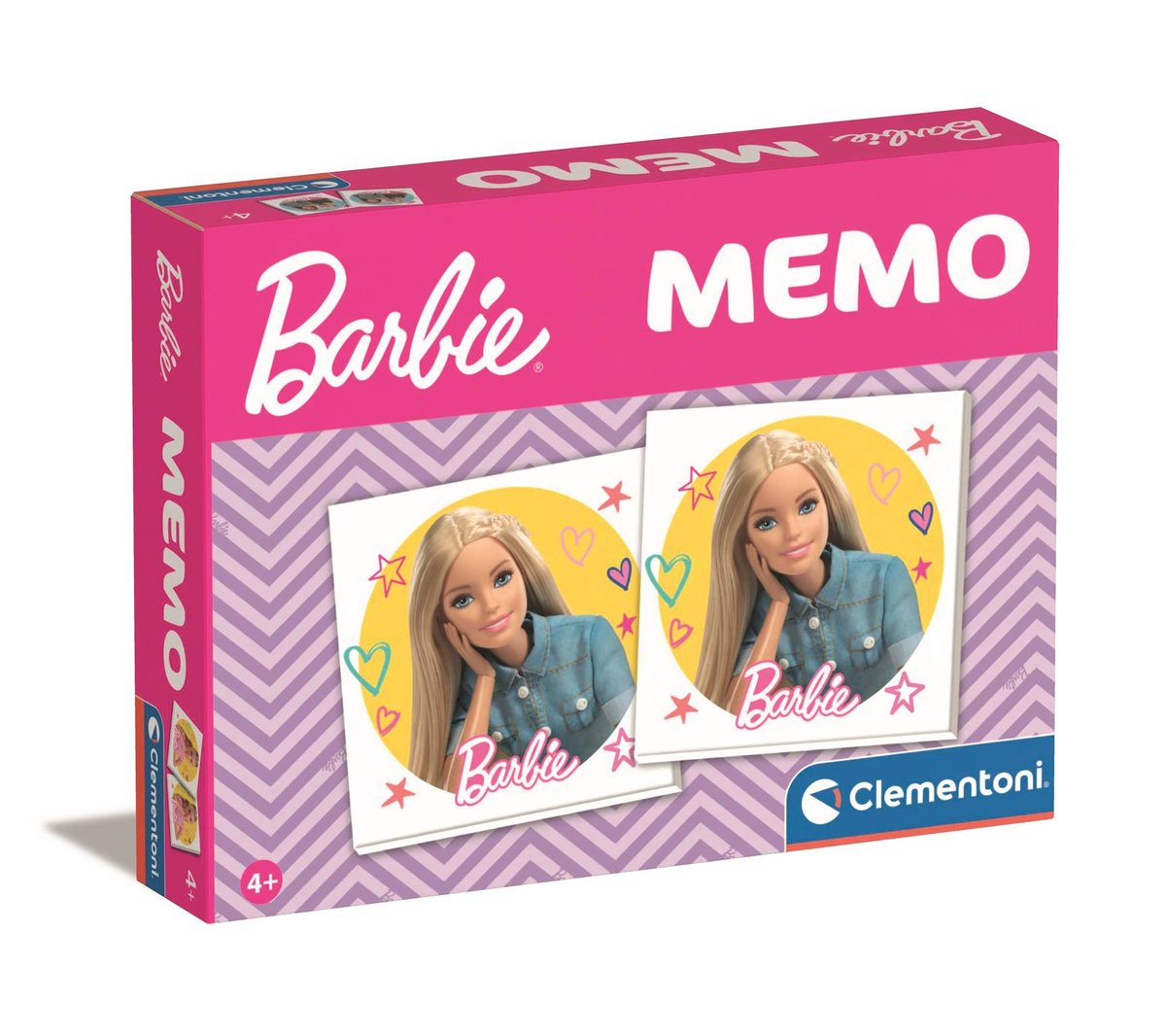 Zdjęcia - Gra planszowa Clementoni Memo Barbie, gra logiczna, 