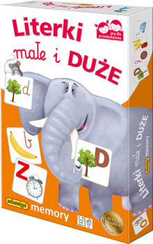 Memory Literki Małe i Duże, gra edukacyjna, Adamigo - Adamigo