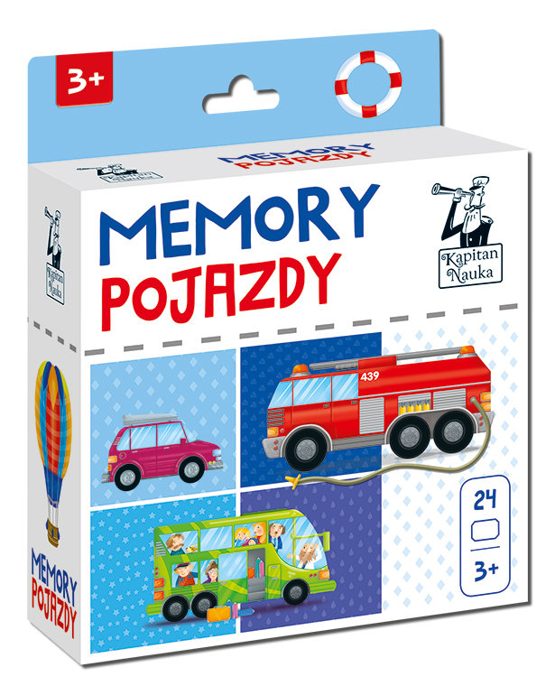 Memory Pojazdy, gra karciana, Kapitan Nauka