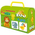 Memory Zoo, zestaw w kuferku, gry logiczne, Adamigo&nbsp;-&nbsp;Adamigo