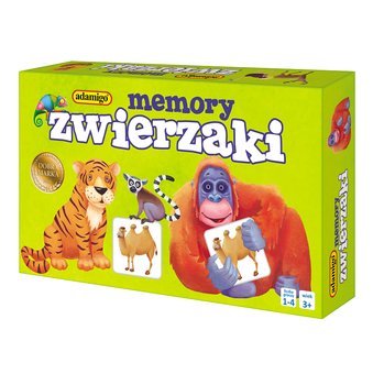 Memory Zwierzaki, gra logiczna, Adamigo - Adamigo