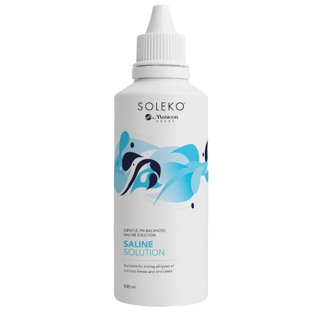 Menicon Soleko Saline sól fizjologiczna do soczewek kontaktowych 100 ml ...
