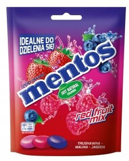 Mentos Red Fruit Mix 160G - Mentos