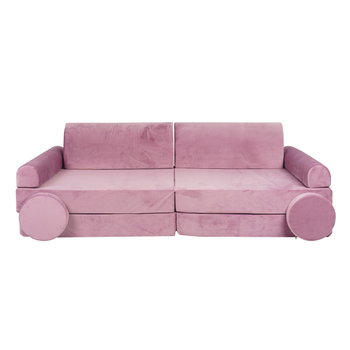 MeowBaby® Sofa dziecięca premium różowa - MeowBaby