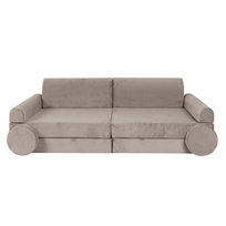 MeowBaby® Sofa dziecięca premium szara