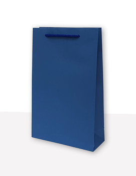 MER PLUS, torebka prezentowa jednobarwna t2 niebieska 10 sztuk - Mer Plus