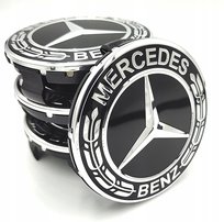 MERCEDES DEKIELKI na felgi zaślepki felg KAPSLE kołpaczki MERCEDES 75mm 4sz ATA