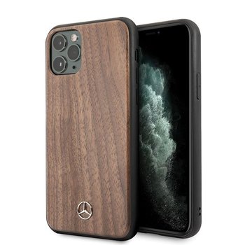 Mercedes MEHCN65VWOLB iPhone 11 Pro Max hard case brązowy/brown Wood Line Walnut - Mercedes