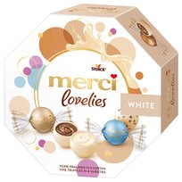 Merci Lovelies White Praliny Bombonierka 185 G Niemieckie Merci