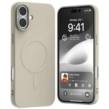 Mercury MagSafe Semi-Silicone iPhone 16 Plus 6,7" kamienny/stone - Mercury