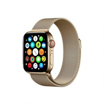 Mercury pasek Mesh Apple Watch 44mm złoty/gold - Mercury