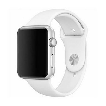 Mercury pasek Silicon Apple Watch 44mm biały/white - Mercury
