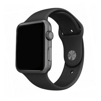 Mercury pasek Silicon Apple Watch 44mm czarny/black - Mercury