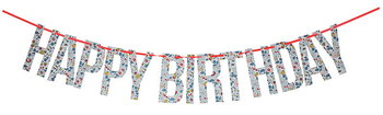 Meri Meri - Girlanda Happy Birthday - Liberty Betsy - Inna marka