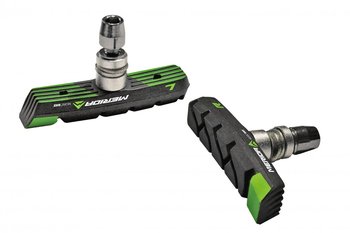 Merida, Klocki hamulca V-BRAKE, czarno-zielone - Merida