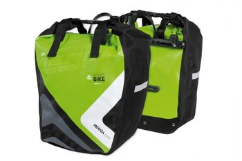 Merida, Sakwa rowerowa na bagażnik, PANNIER, zielony, 35x35x15cm, 60L - Merida