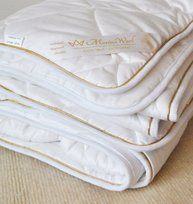 MERINO WOOL GOLD LINE kołdra wełniana letnia - gramatura 250g - Lato
